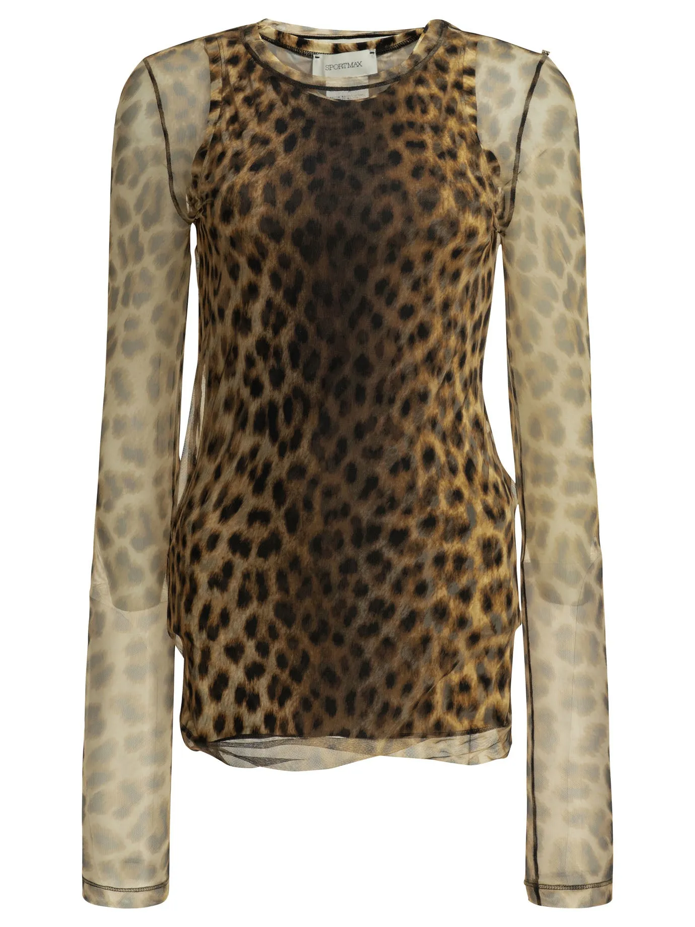 Fitted Animalier Top Tops Brown sold by Wanan Luxury