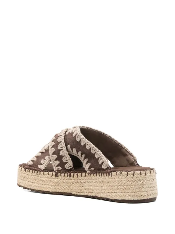 Jute Platform Sandals made by Mou