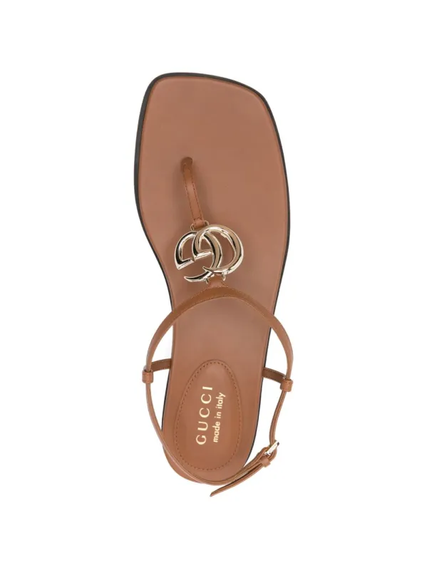 Gg Marmont Leather Sandals made by Gucci