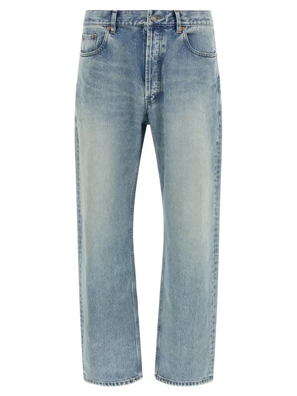 Wide Leg Jeans Light Blue made by Yves Saint Laurent