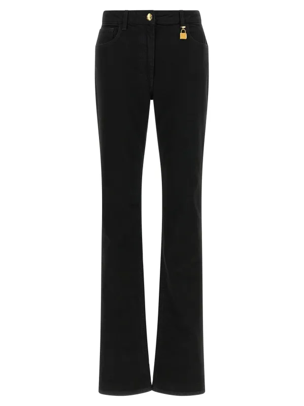 Jewel Padlock Jeans Black made by Wanan Luxury