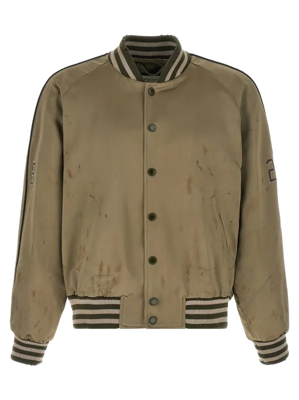 Journey Puffer Jackets Green made by Golden Goose