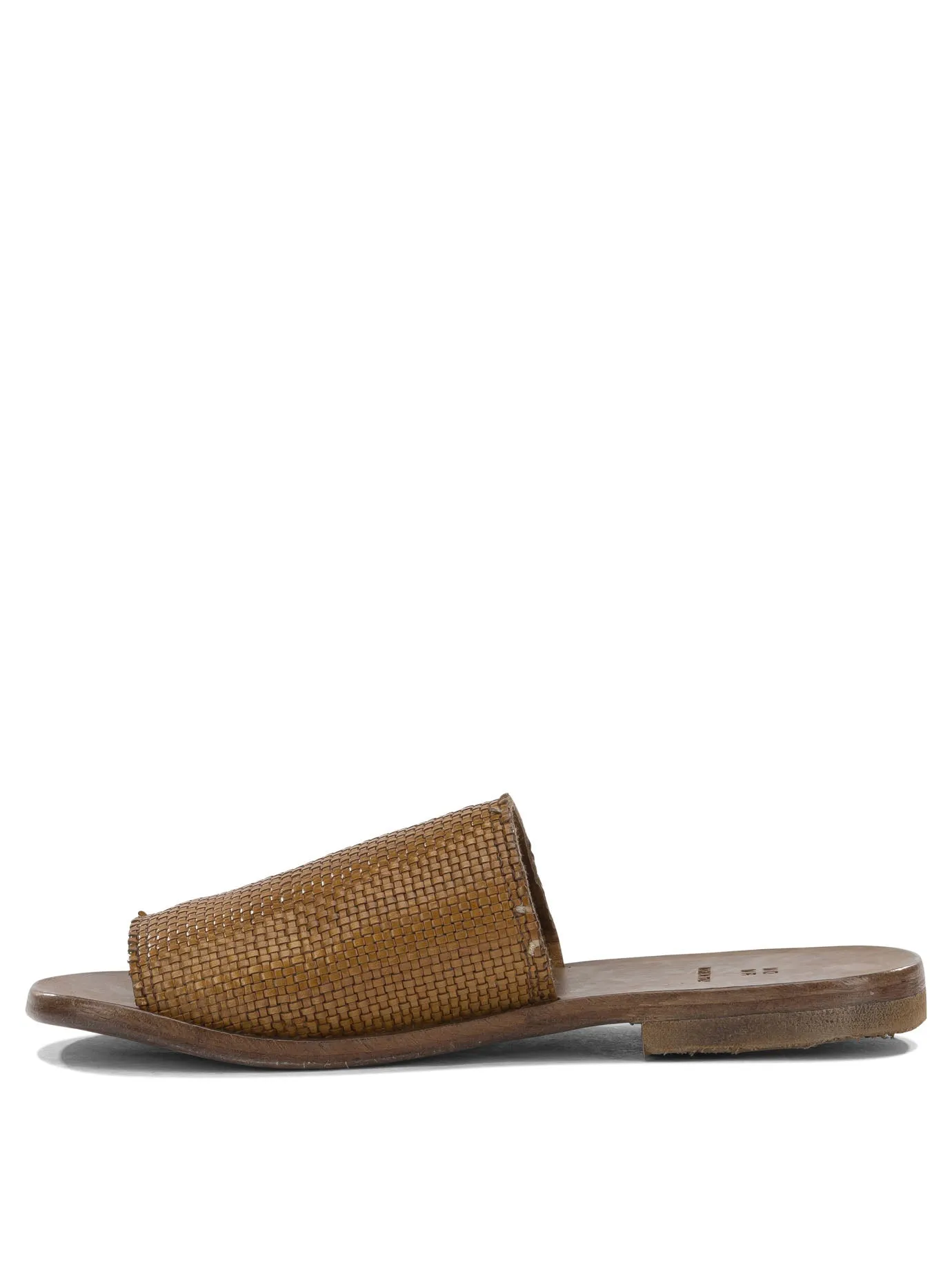 Woven Nappa Leather Slide Sandals Brown sold by Wanan Luxury product image thumbnail 3