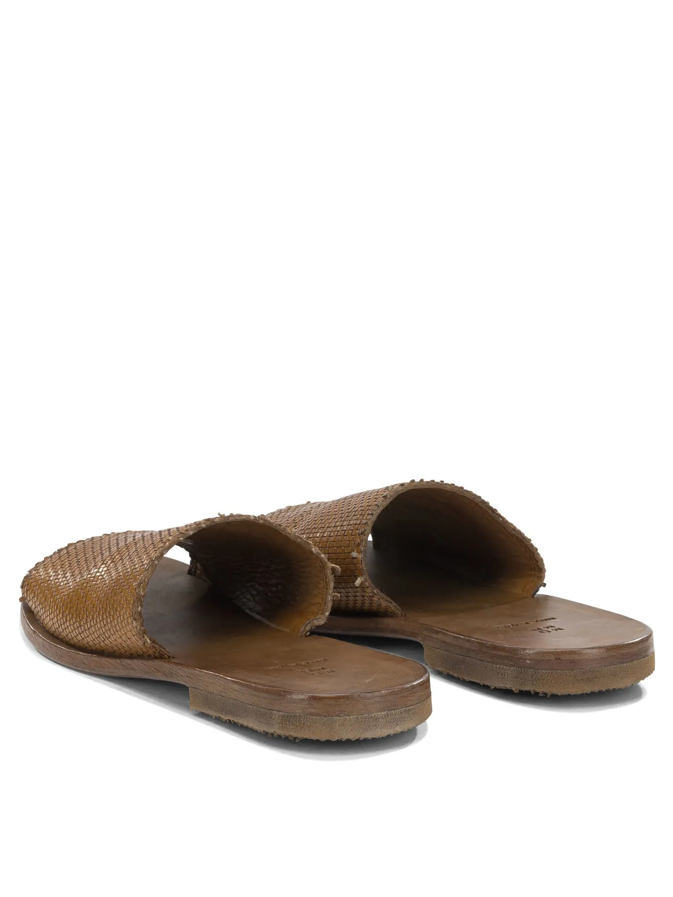 Woven Nappa Leather Slide Sandals Brown sold by Wanan Luxury product image thumbnail 4