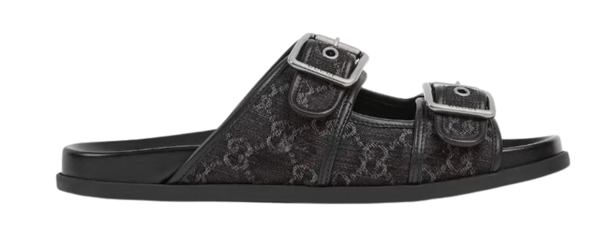 Flat Shoes Black Grey made by Gucci