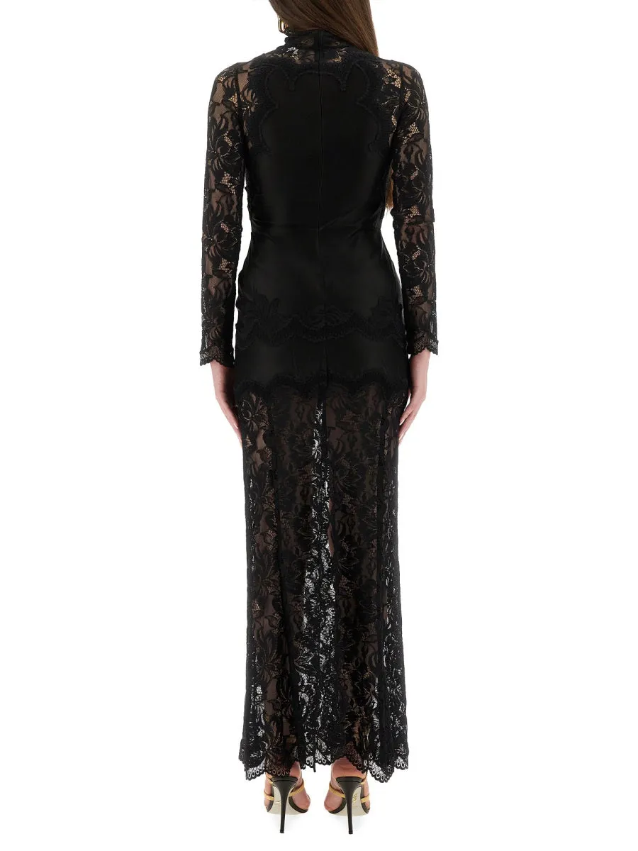 Abito Lungo In Pizzo E Jersey sold by Wanan Luxury product image thumbnail 3