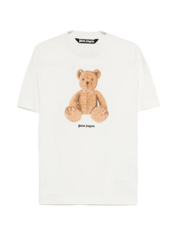 Bear Cotton T-Shirt made by Palm Angels