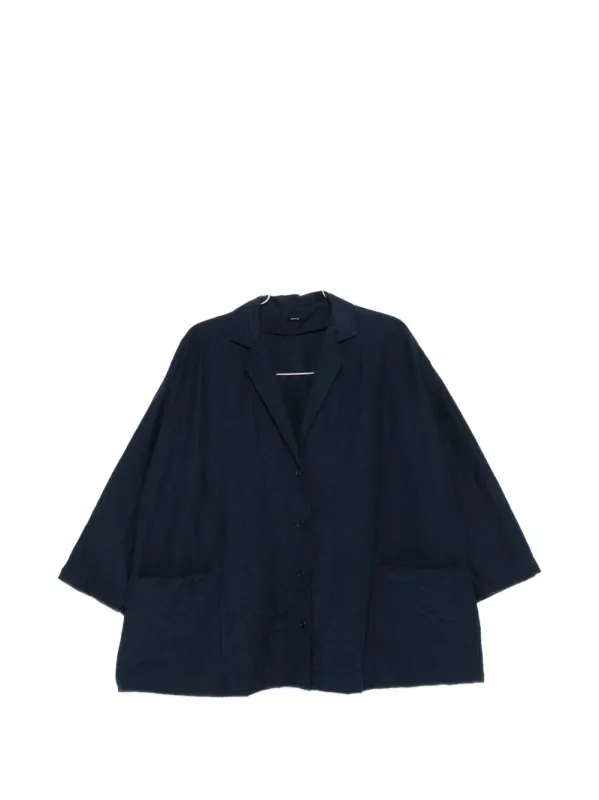 Cotton Blend Blazer Jacket made by A Punto B