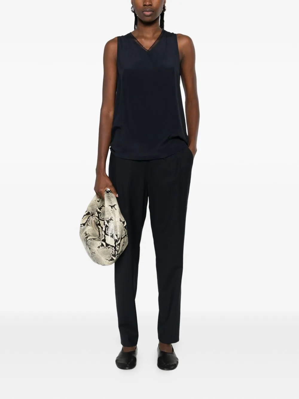Wool Drawstring Trousers sold by Wanan Luxury product image thumbnail 2