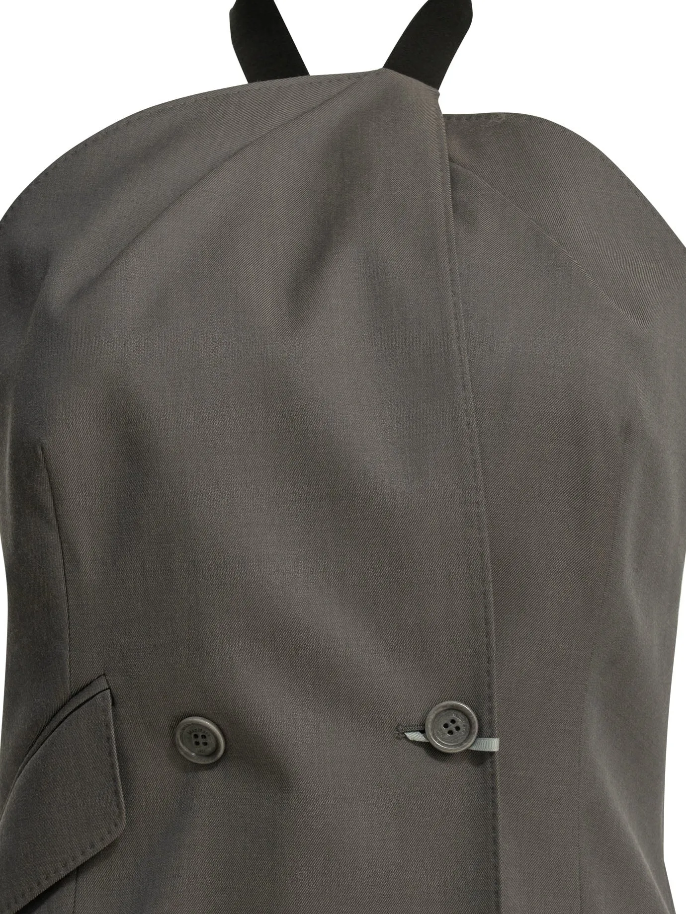 Wool Sleeveless Jacket Jackets And Coats Grey sold by Wanan Luxury product image thumbnail 3