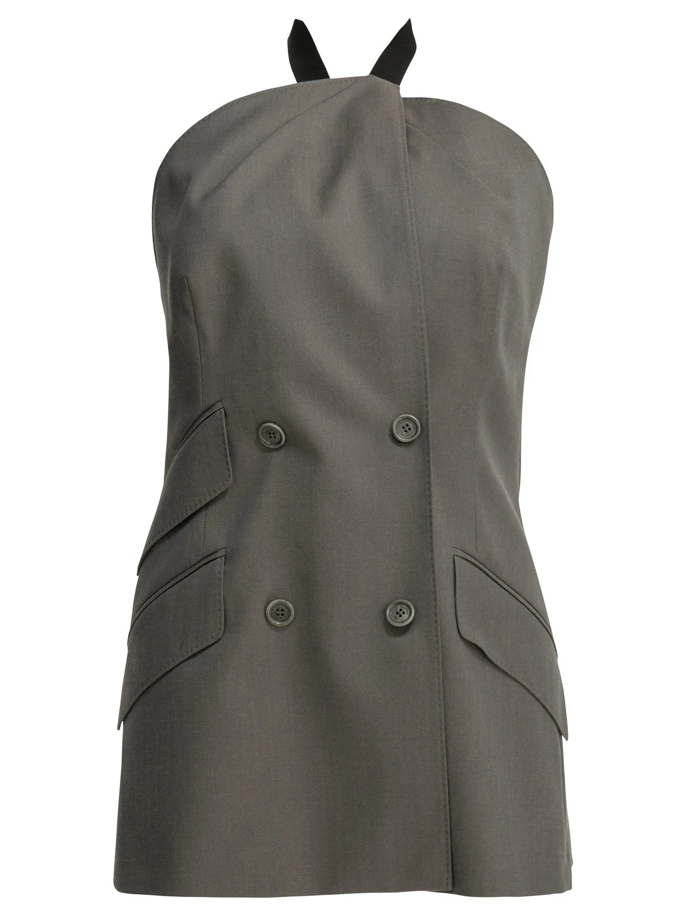 Wool Sleeveless Jacket Jackets And Coats Grey sold by Wanan Luxury