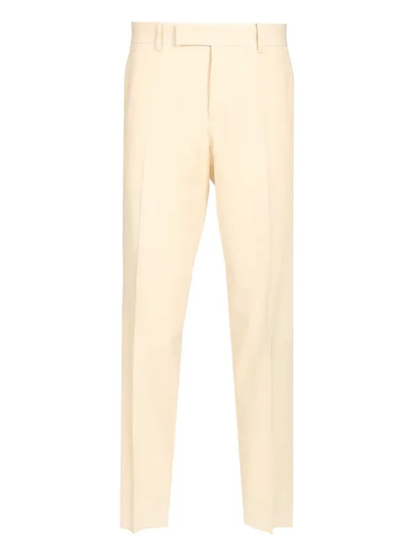 Adv - Look 77 - Straight Leg Gabardine Pants Trousers Beige made by Fendi