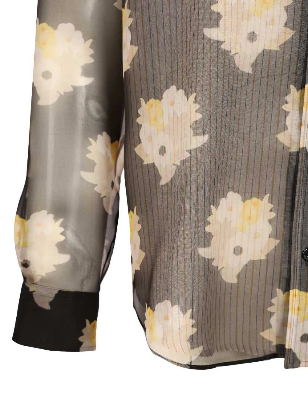 Adv - Look 77 - Organza Flower Print Bouqet Shirt Shirts Multicolor sold by Wanan Luxury product image thumbnail 5