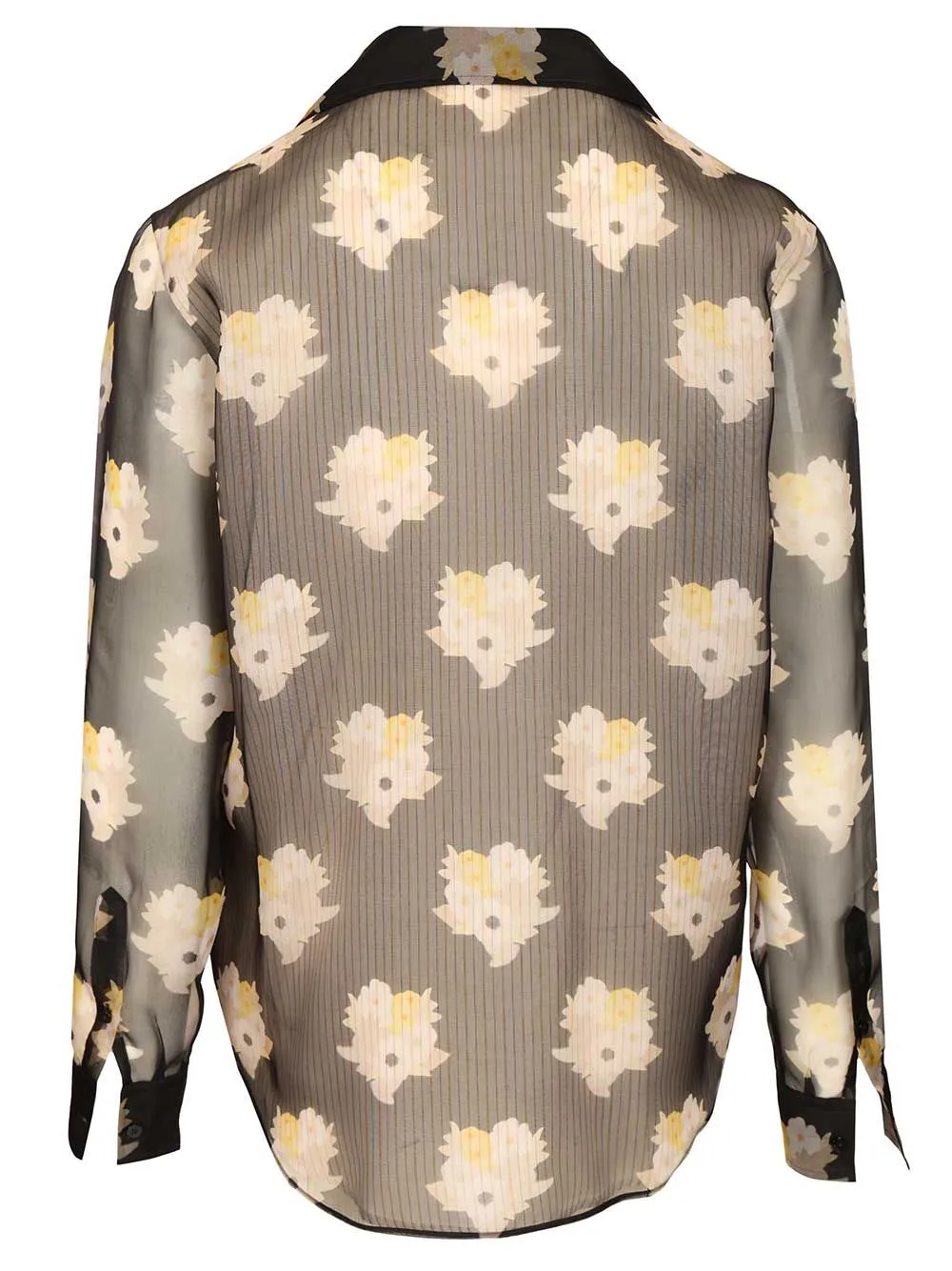 Adv - Look 77 - Organza Flower Print Bouqet Shirt Shirts Multicolor sold by Wanan Luxury product image thumbnail 2