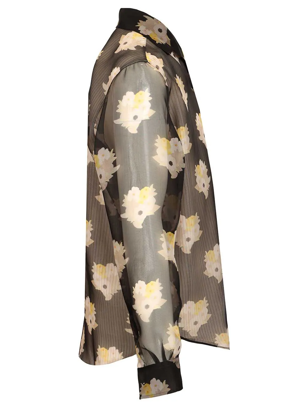 Adv - Look 77 - Organza Flower Print Bouqet Shirt Shirts Multicolor sold by Wanan Luxury product image thumbnail 3