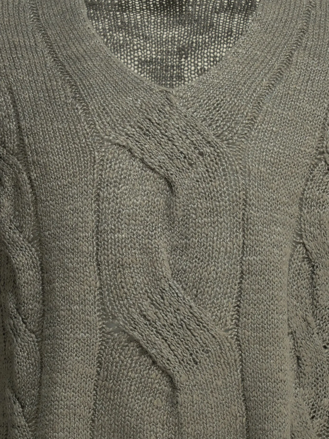 V-Neck Sweater Knitwear Grey sold by Wanan Luxury product image thumbnail 3