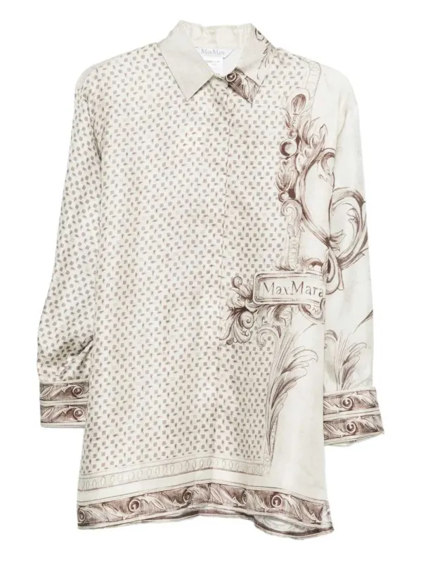 Printed Silk Twill Shirt made by MaxMara
