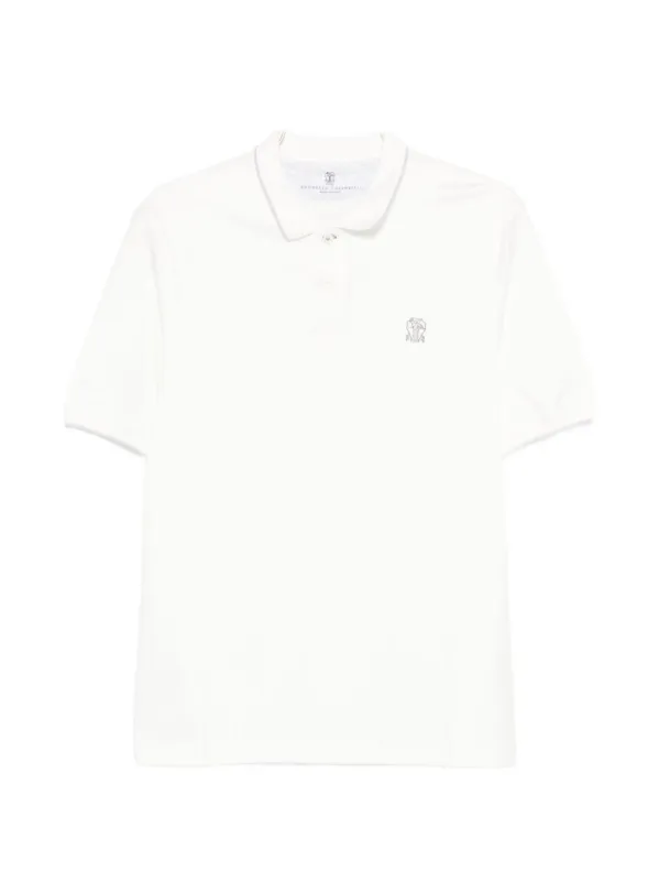Logo Cotton Polo Shirt made by Brunello Cucinelli