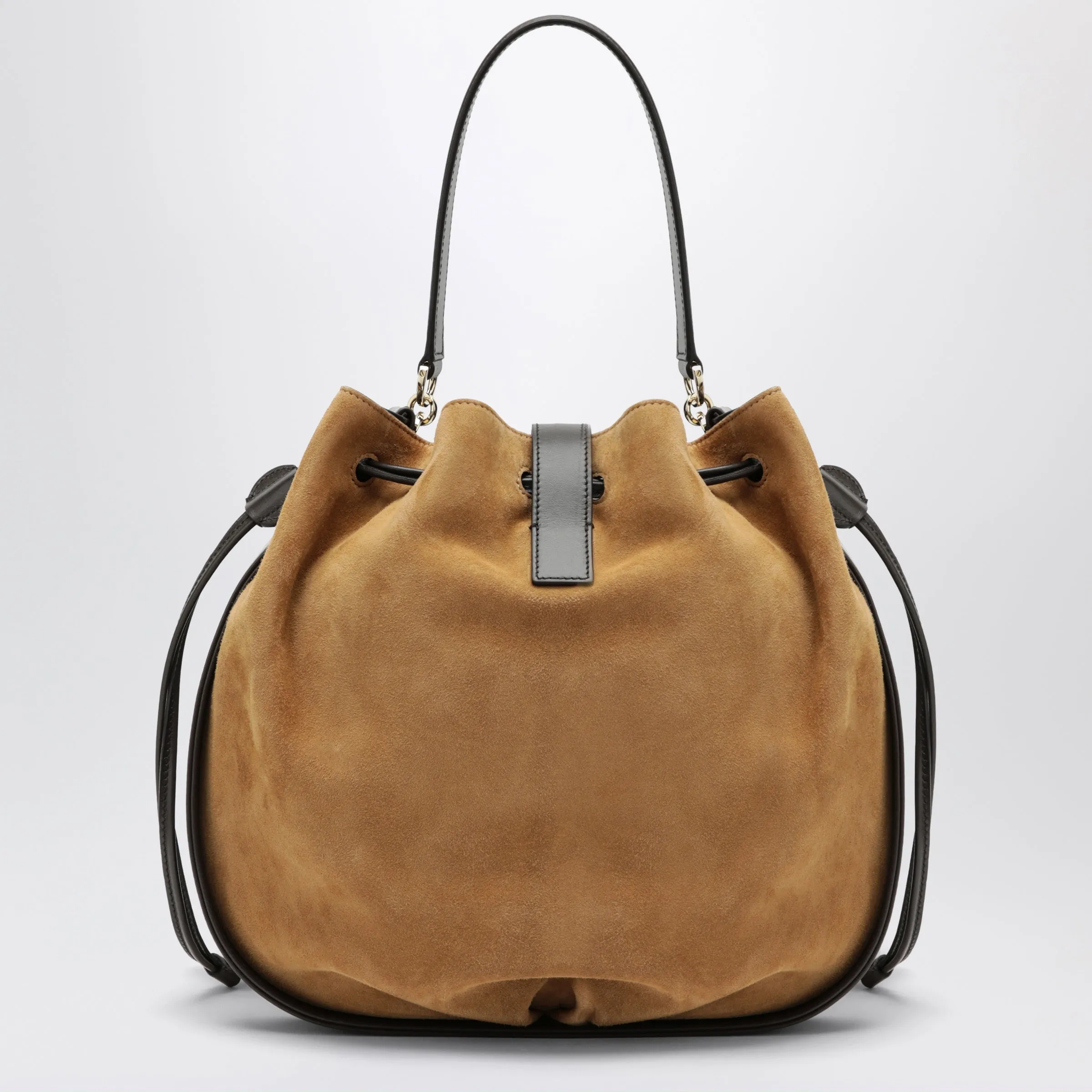 Hug Bucket Bag With Buckle In Natural sold by Wanan Luxury product image thumbnail 2