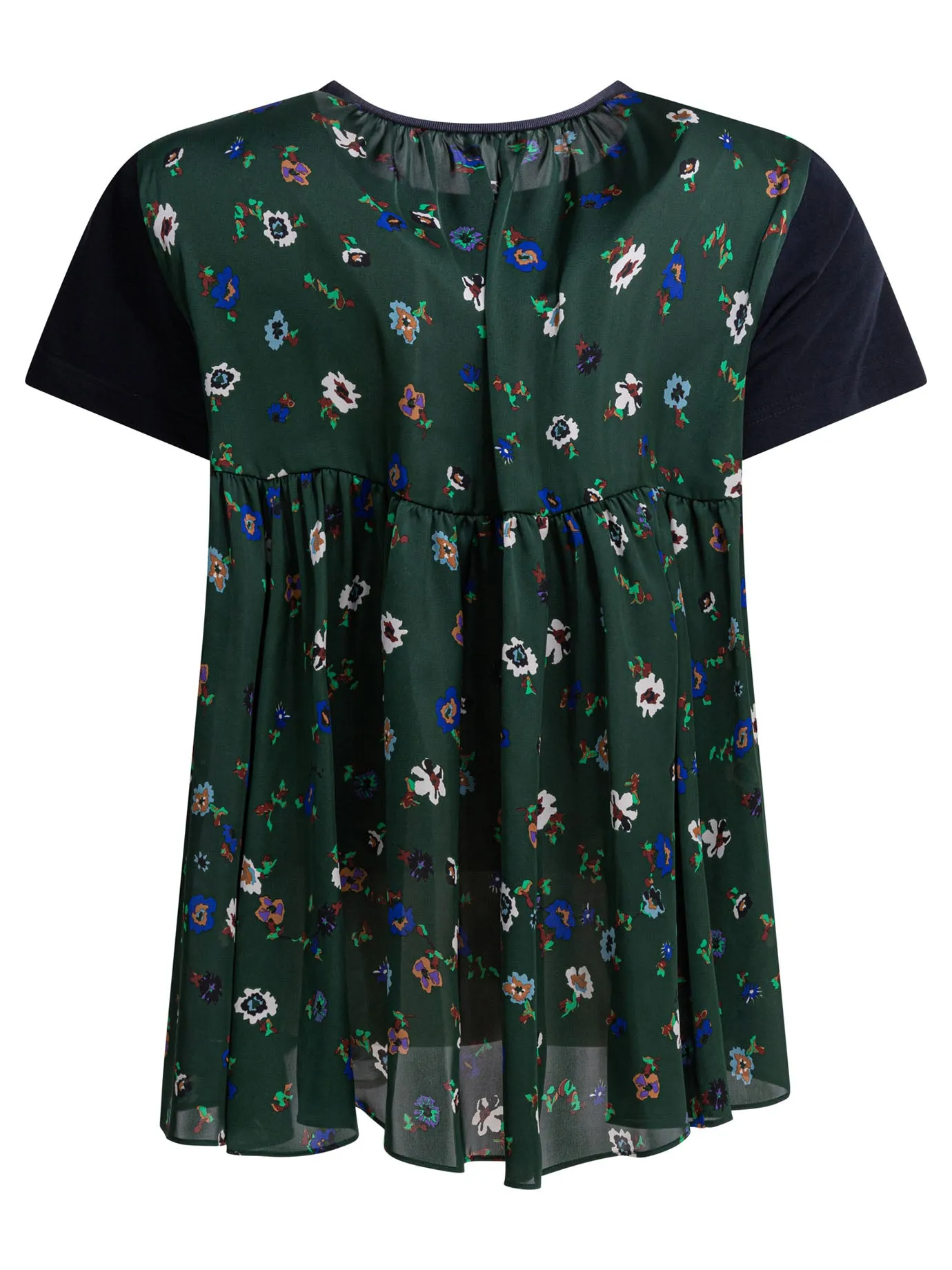 Floral Crewneck T-Shirt T-Shirts Blue sold by Wanan Luxury product image thumbnail 2