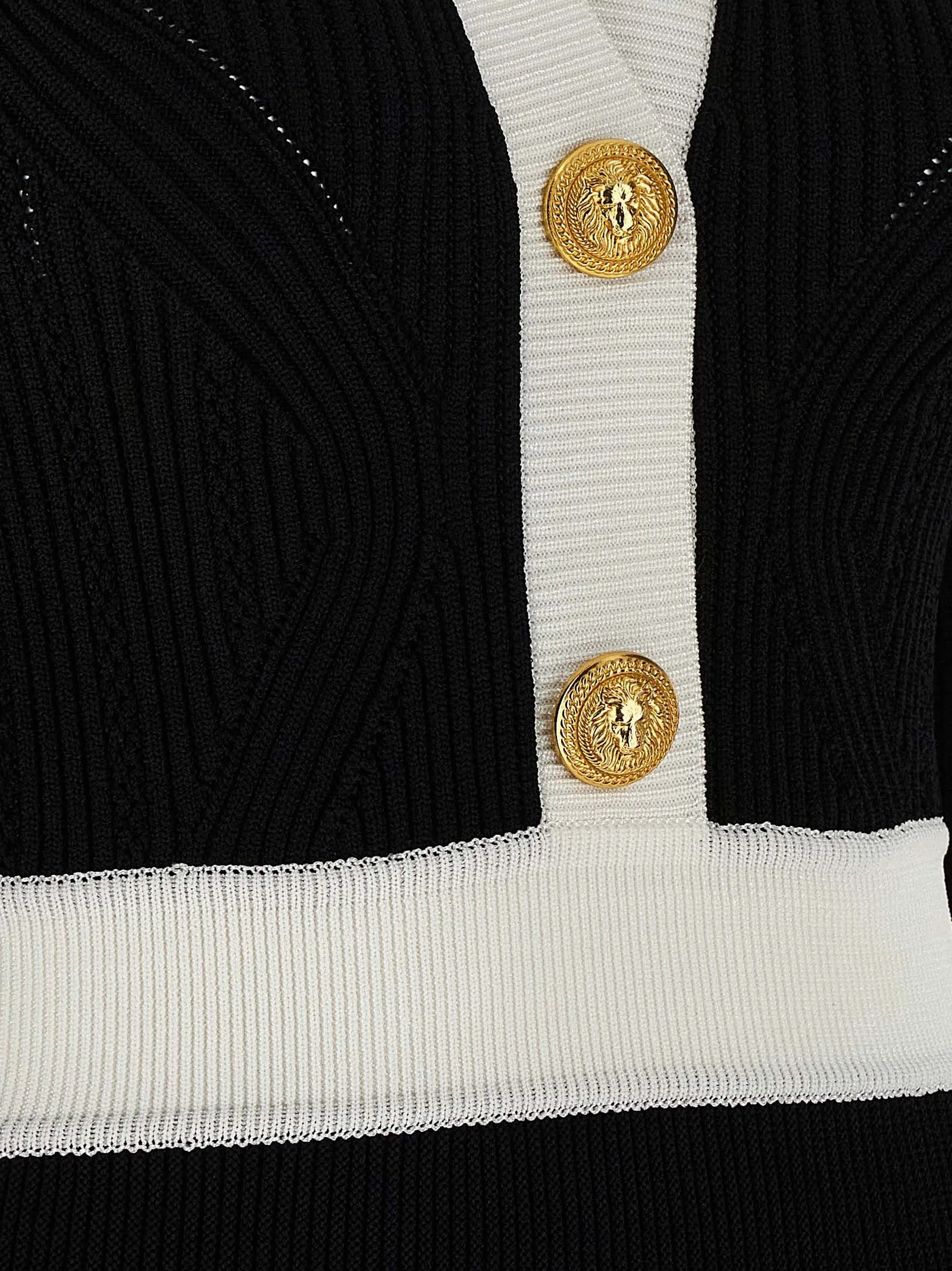 Two-Tone Dress Dresses White/Black sold by Wanan Luxury product image thumbnail 4