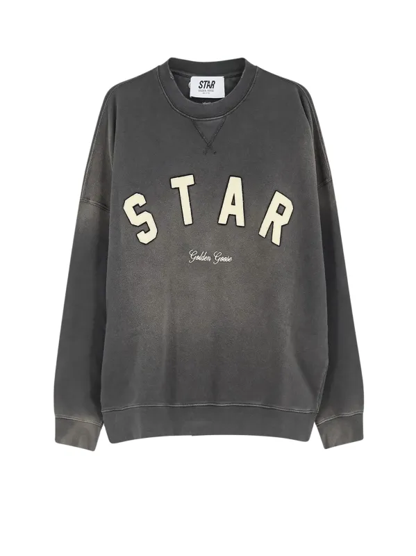 Cotton Sweatshirt With Front Logo made by Golden Goose