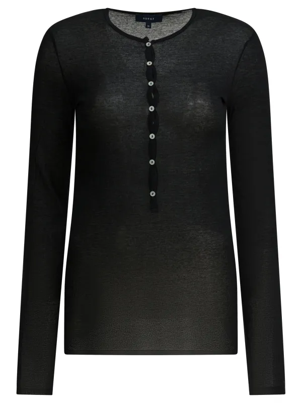 Cotton T-Shirt T-Shirts Black made by soeur