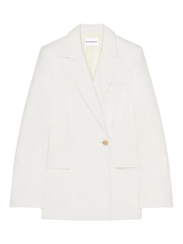 Double-Breasted Wool And Mohair Cocoon Jacket made by Givenchy