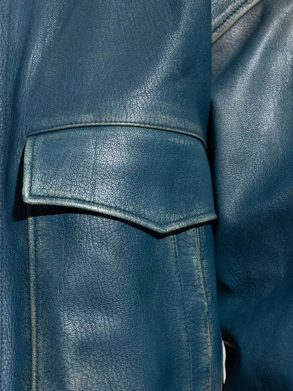 Leather Zip-Up Jacket sold by Wanan Luxury product image thumbnail 5