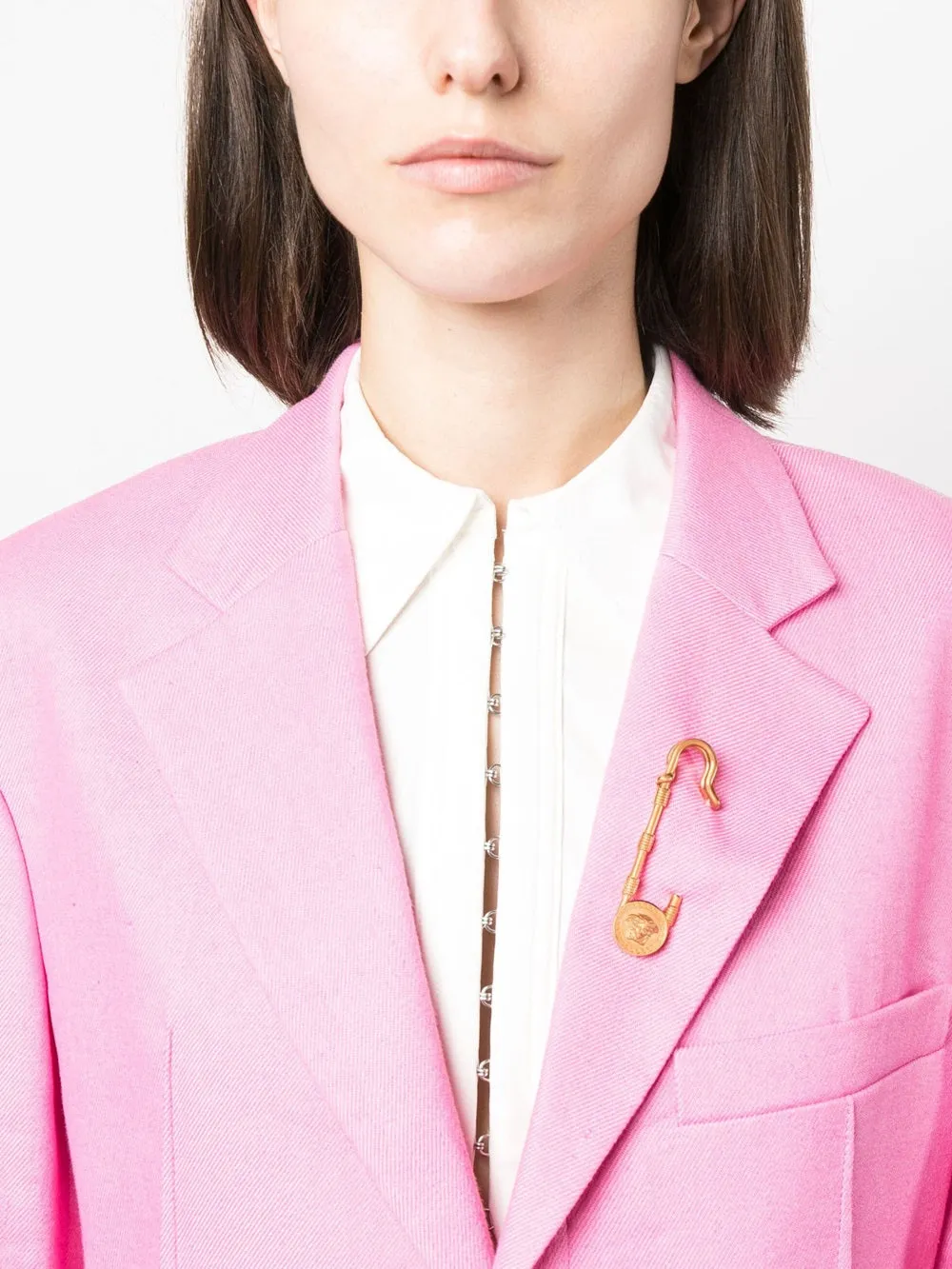 Safety-Pin Medusa Brooch sold by Wanan Luxury product image thumbnail 3