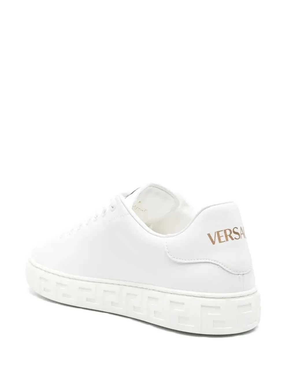 Greca Print Leather Sneakers sold by Wanan Luxury product image thumbnail 3