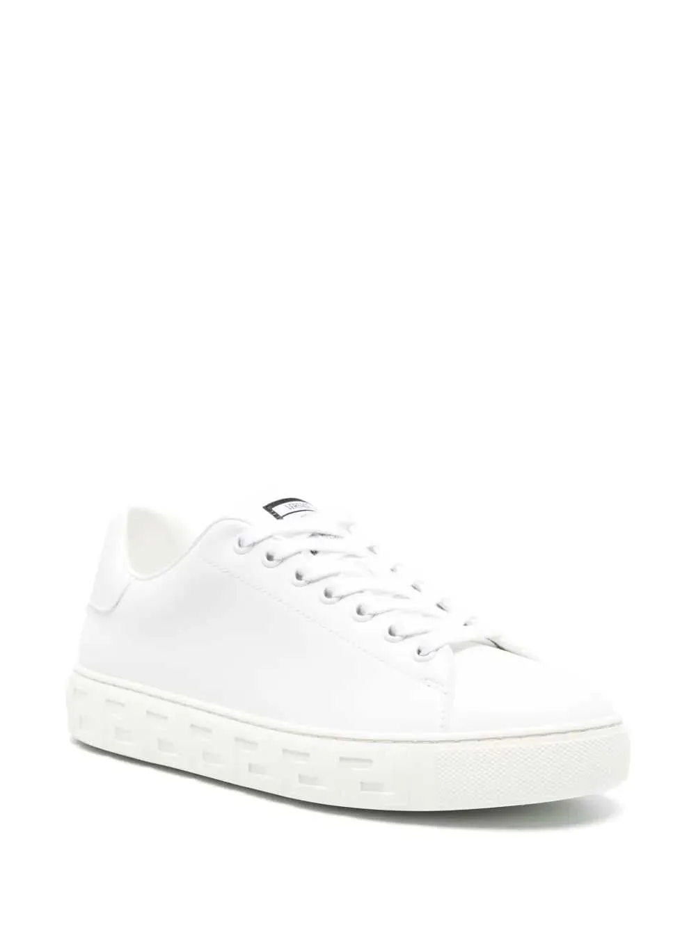 Greca Print Leather Sneakers sold by Wanan Luxury product image thumbnail 2