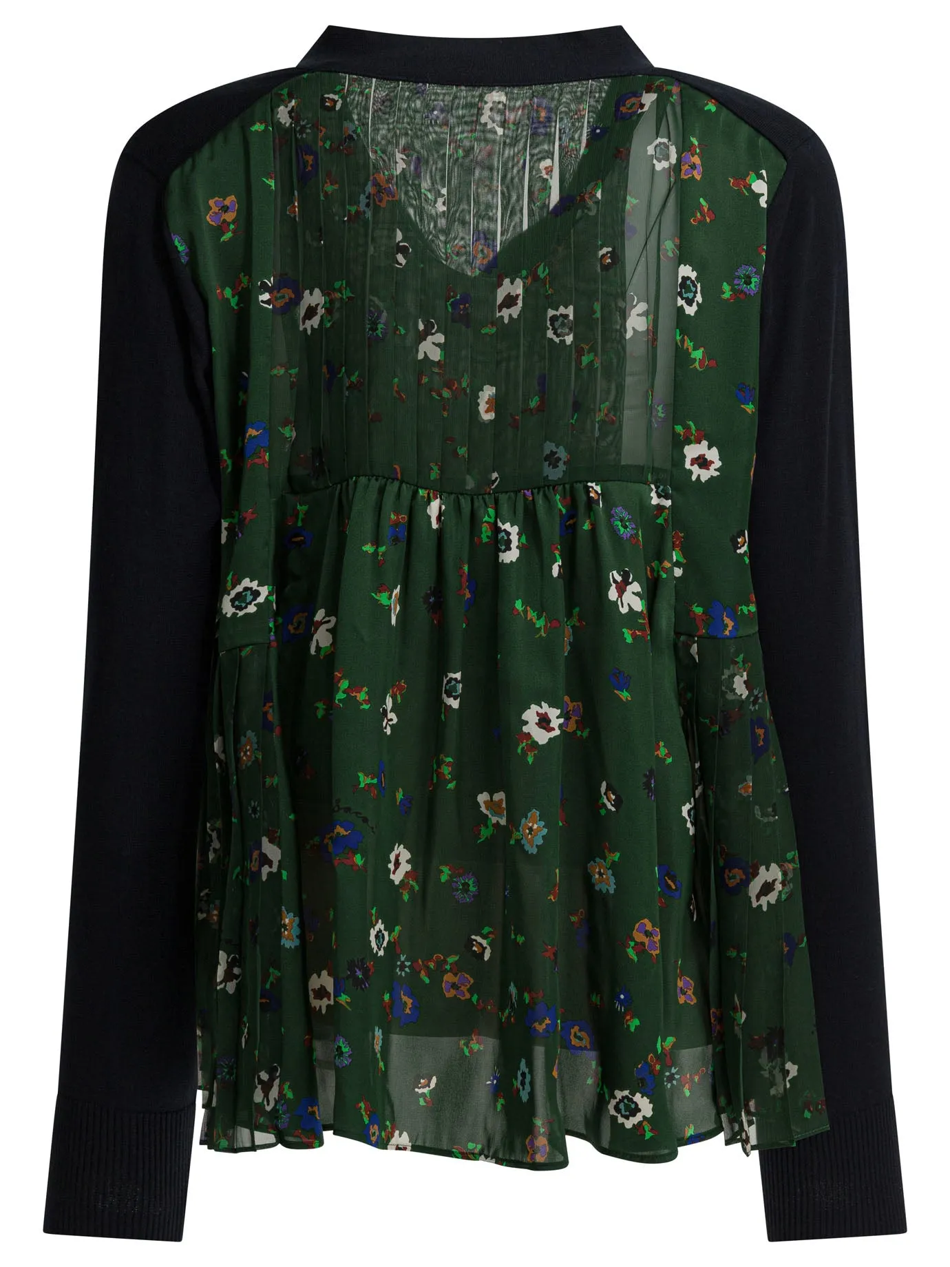 Cardigan With Floral Print Knitwear Blue sold by Wanan Luxury product image thumbnail 2