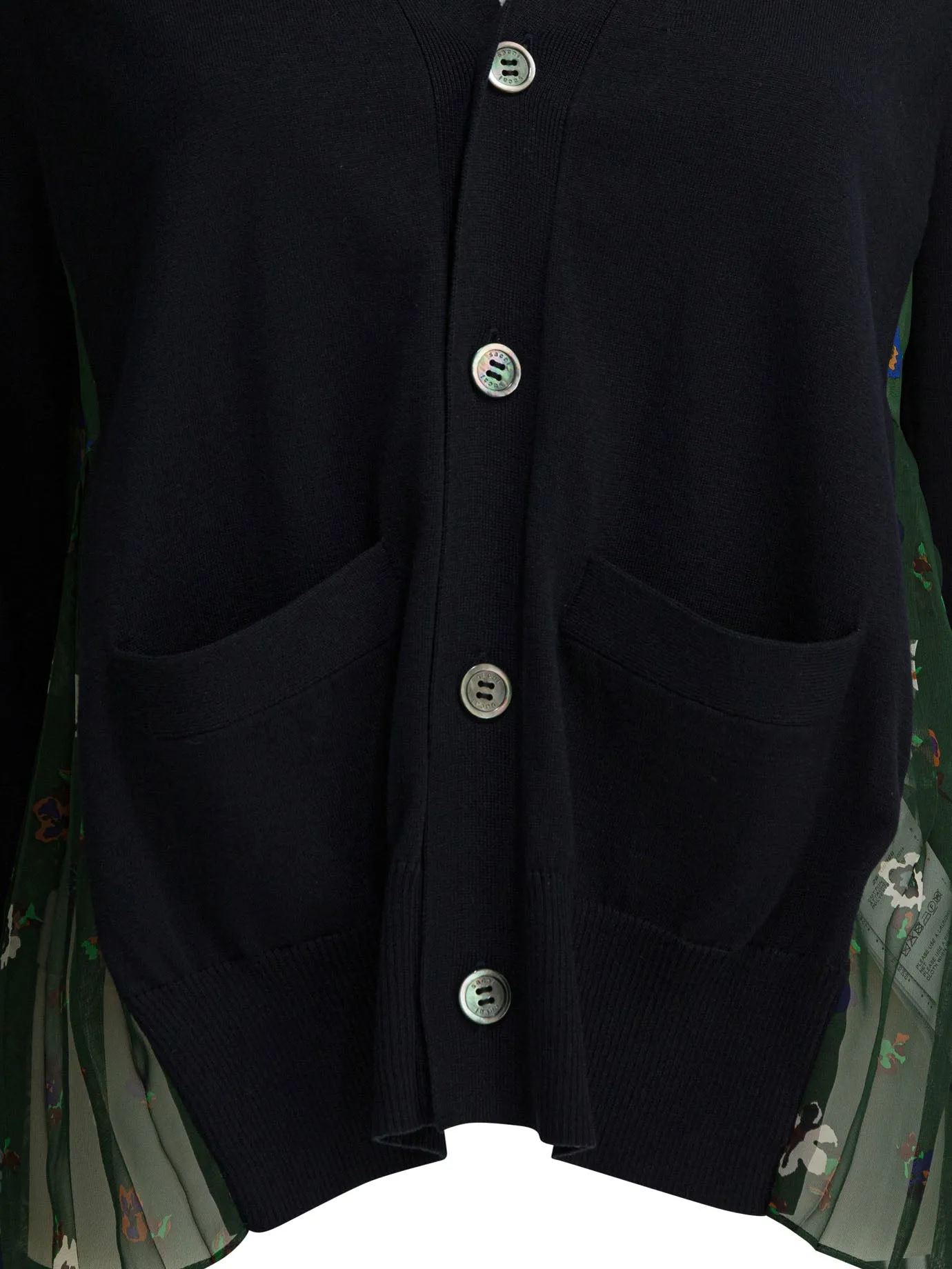 Cardigan With Floral Print Knitwear Blue sold by Wanan Luxury product image thumbnail 3