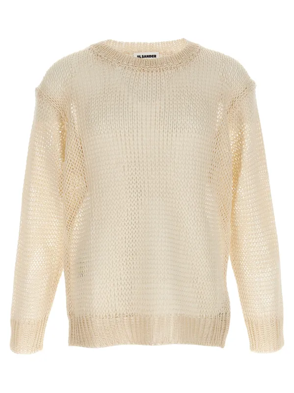 Net Mesh Sweaters And Cardigans Beige made by Jil Sander