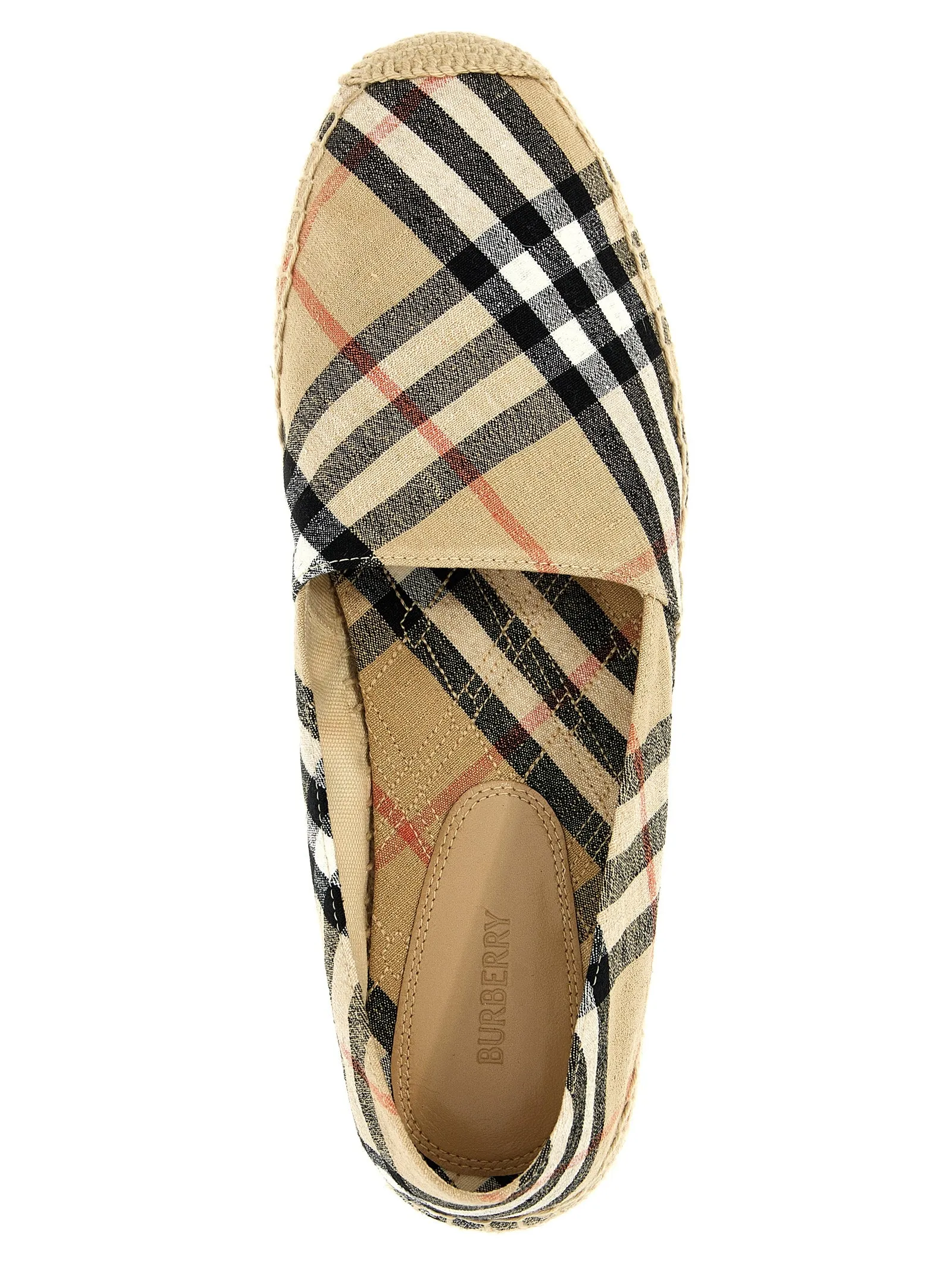 Check Espadrilles Flat Shoes Beige sold by Wanan Luxury product image thumbnail 4