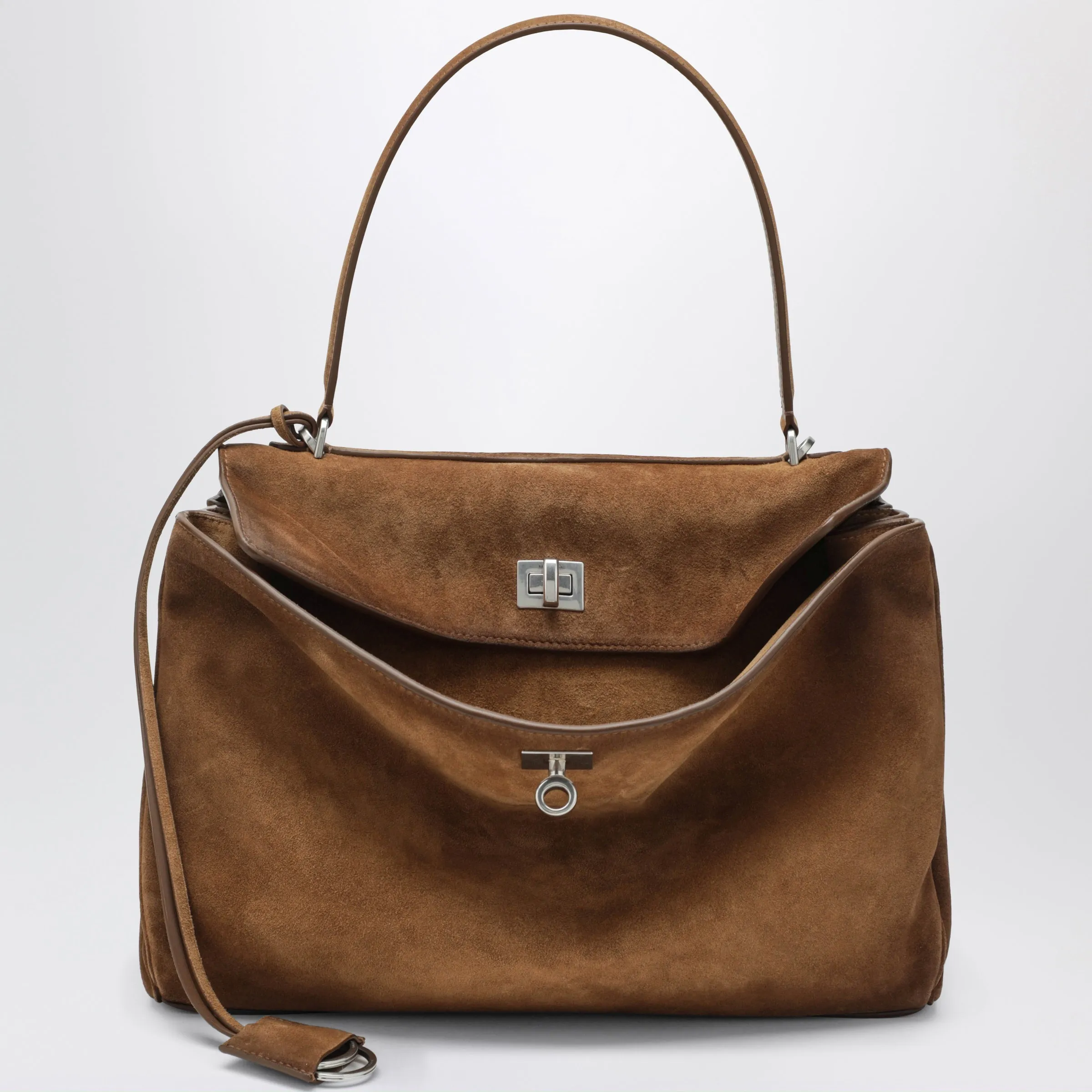 Rodeo Medium Beige Suede Bag sold by Wanan Luxury