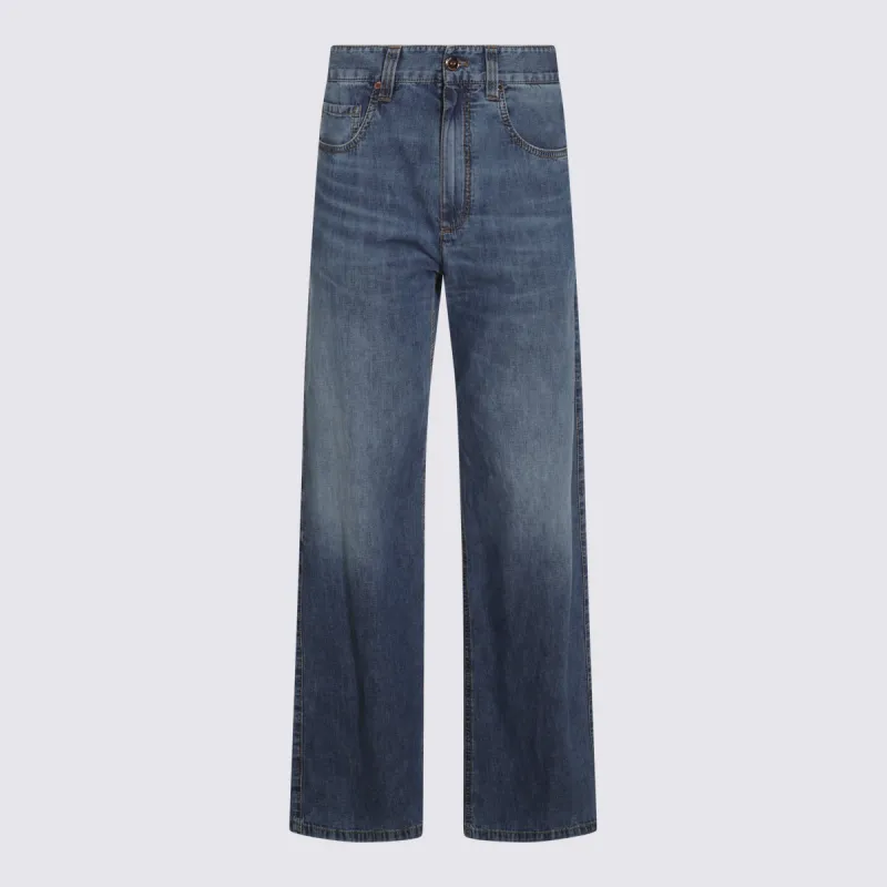 Jeans Med Wash Denim made by Brunello Cucinelli