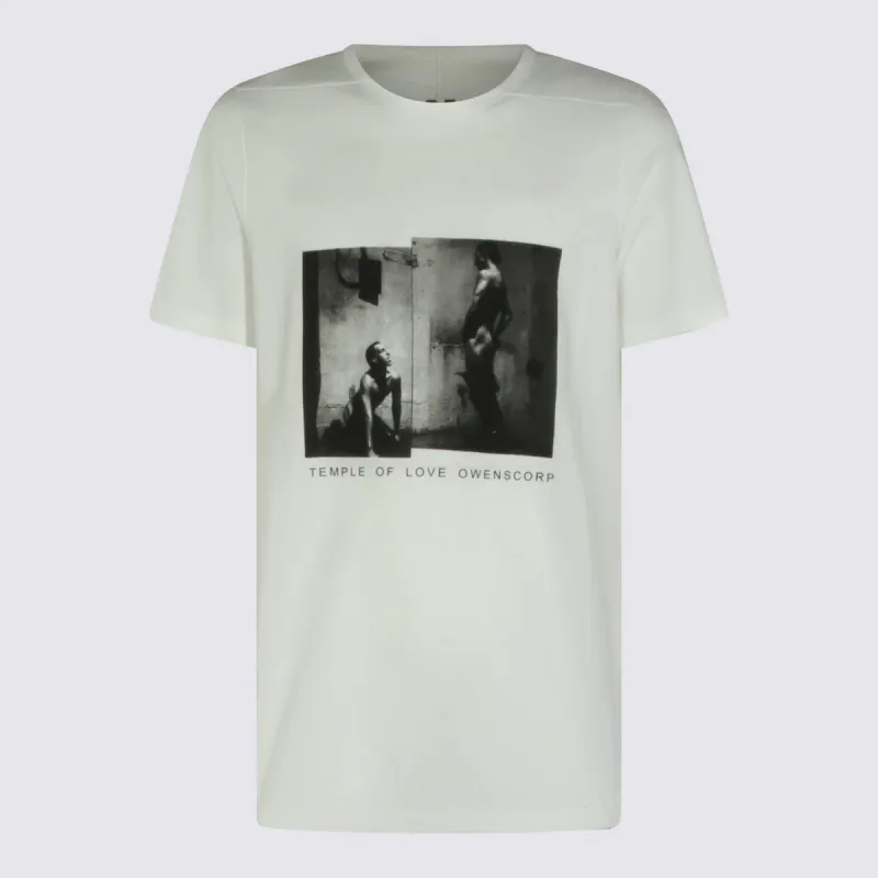 T-Shirts And Polos Milk-Black made by Rick Owens