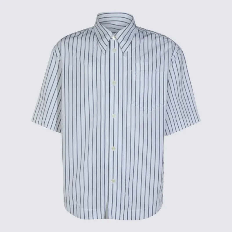 Shirts White-Blue made by Wanan Luxury