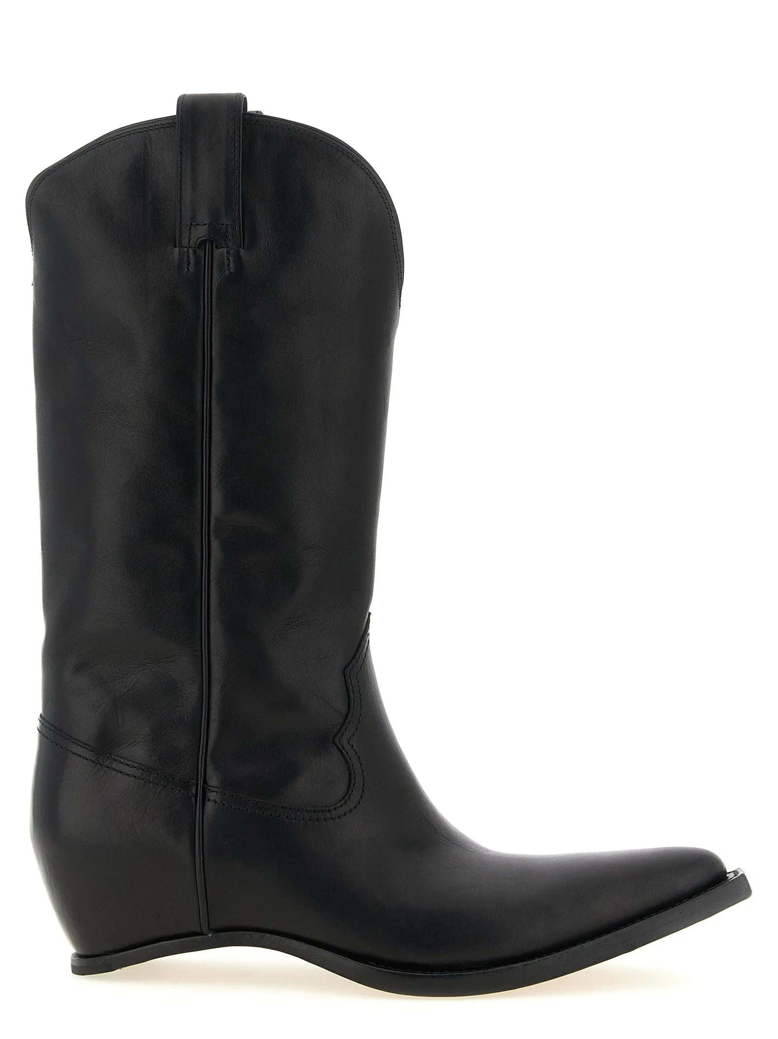 Heel-Less Boots And Ankle Boots Black sold by Wanan Luxury