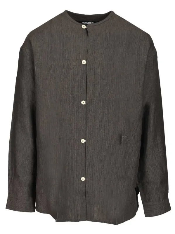 Pastro Linen Shirt Shirts Grey made by Jacquemus