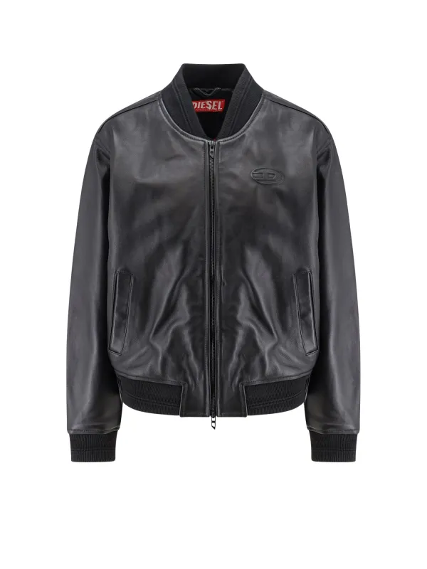 Ilyan Leather Jacket made by Diesel