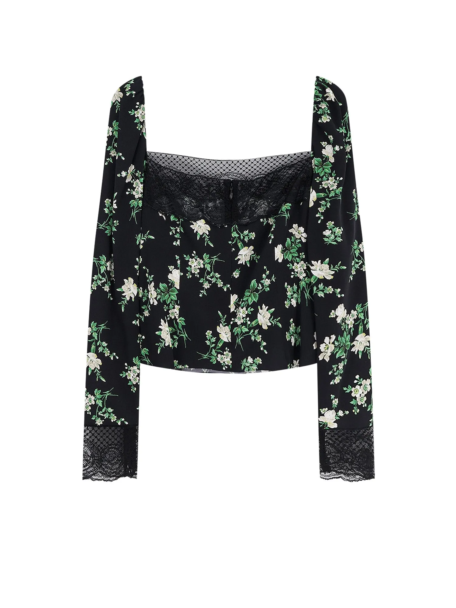 Silk Top With Floral Print sold by Wanan Luxury product image thumbnail 2