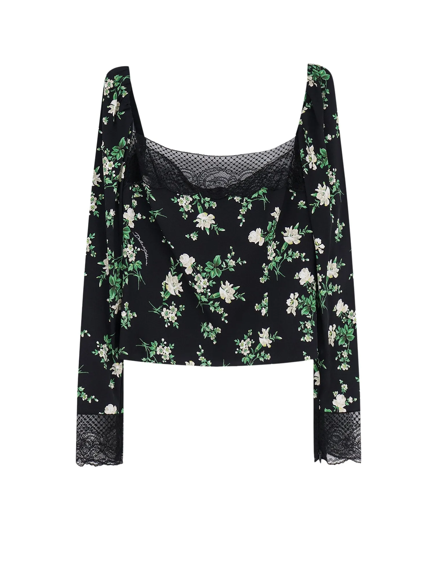 Silk Top With Floral Print sold by Wanan Luxury