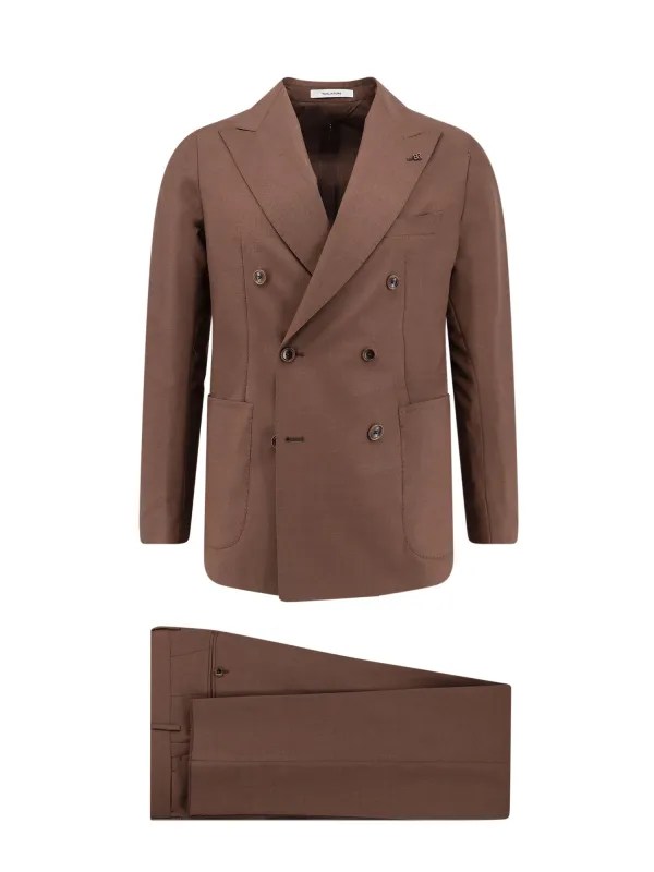 Virgin Wool And Silk Suit made by Tagliatore