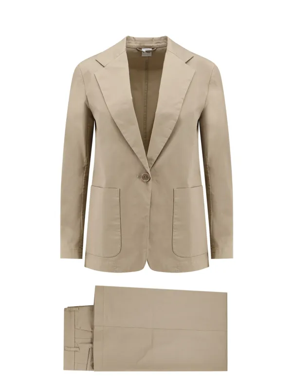 Stretch Cotton Suit made by Aspesi