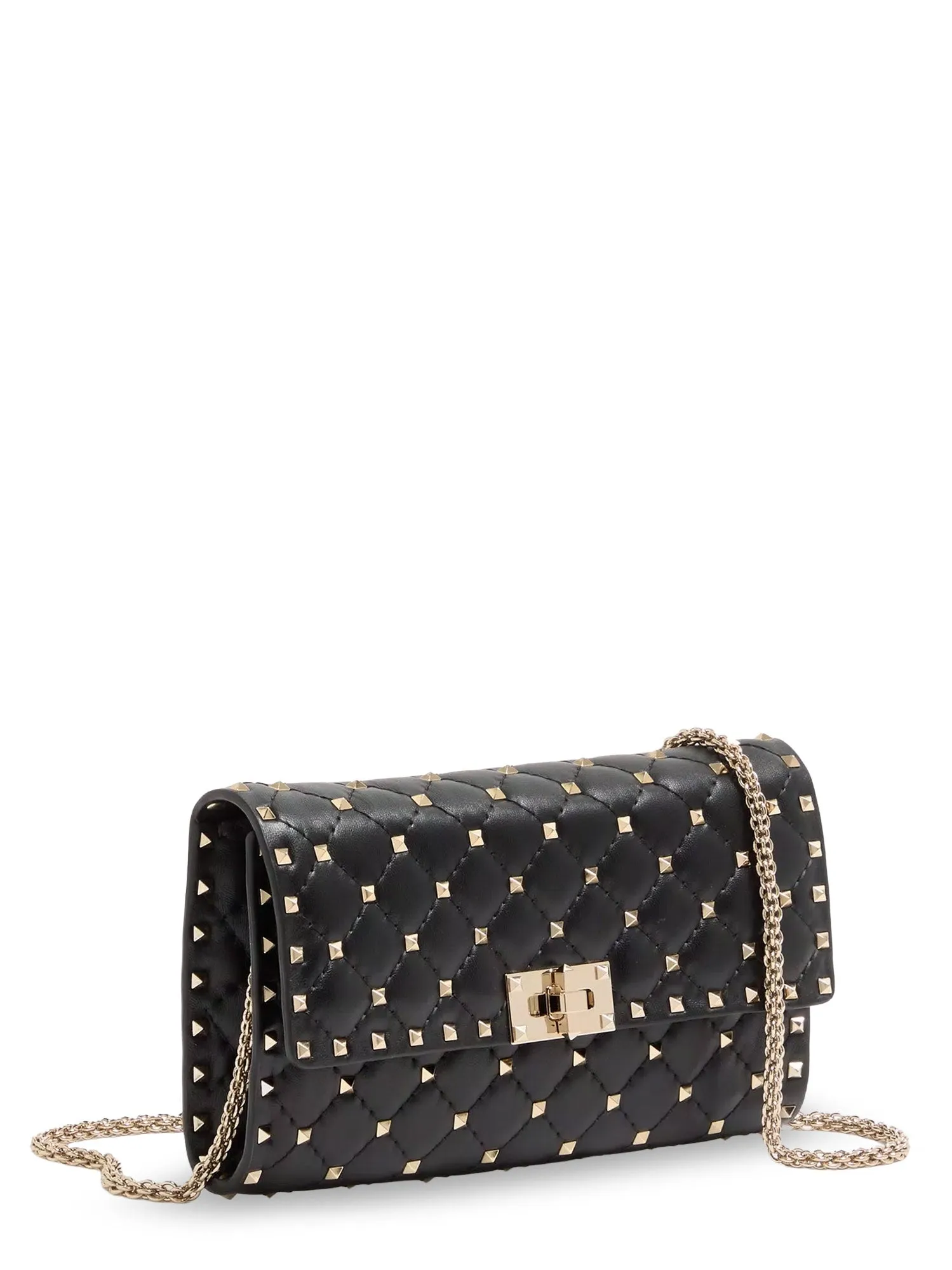 Rockstud Spike Leather Crossbody Bag With Iconic All-Over Studs sold by Wanan Luxury product image thumbnail 3
