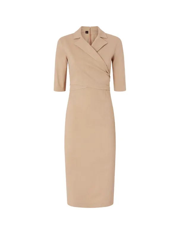 Allyson Stretch Linen And Viscose Dress made by Pinko