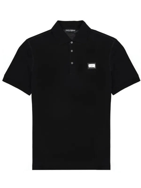 Polo Con Patch Logo made by Dolce & Gabanna